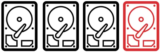 4 Hard Drives in RAIDZ1 configuration